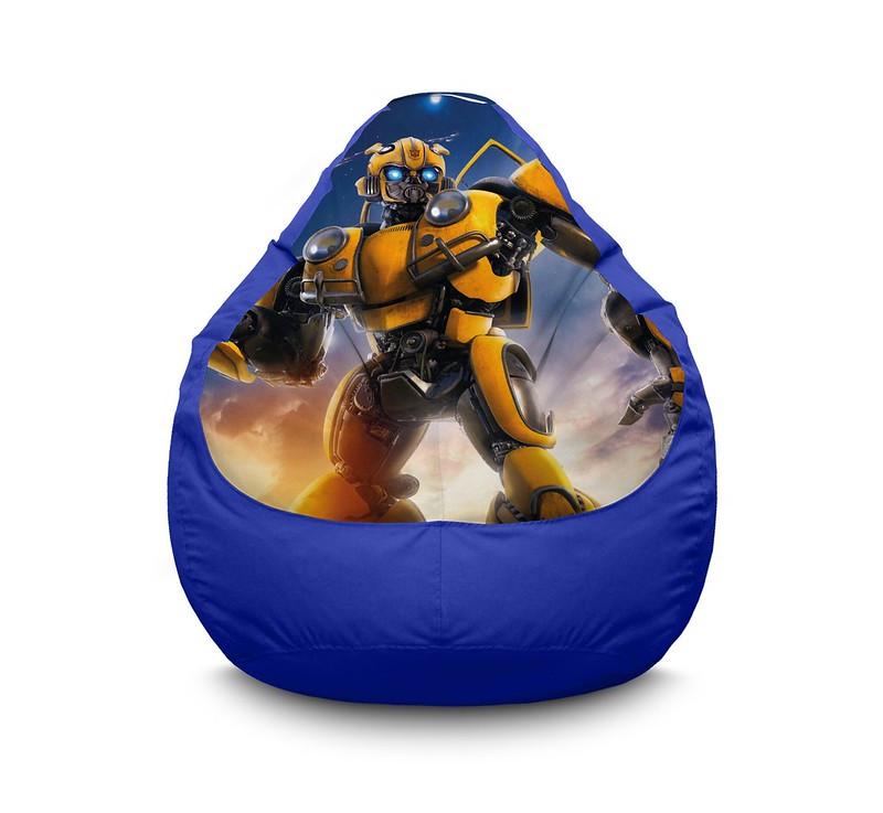 Кресло мешок iPuff Transformers Bumblebee Оксфорд XXL 90х125 см Синий