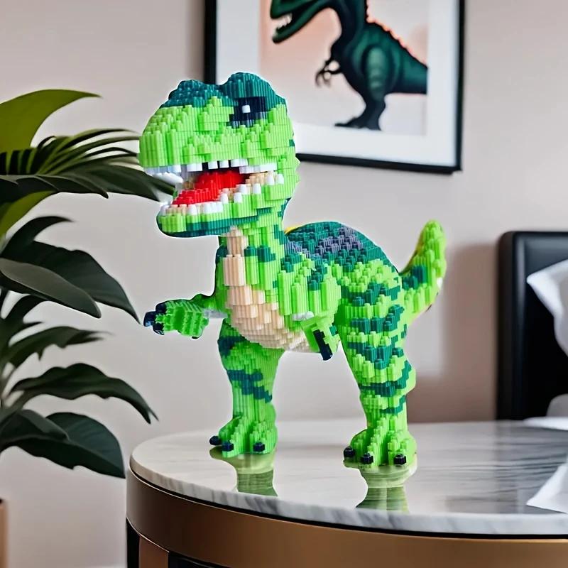 Конструктор для детей 3D Тиранозавр блочный пластиковый игровой 5268 деталей 23х17 см (D-0109) - фото 3 Конструктор для детей 3D Тиранозавр блочный пластиковый игровой 5268 деталей 23х17 см (D-0109) - фото 3