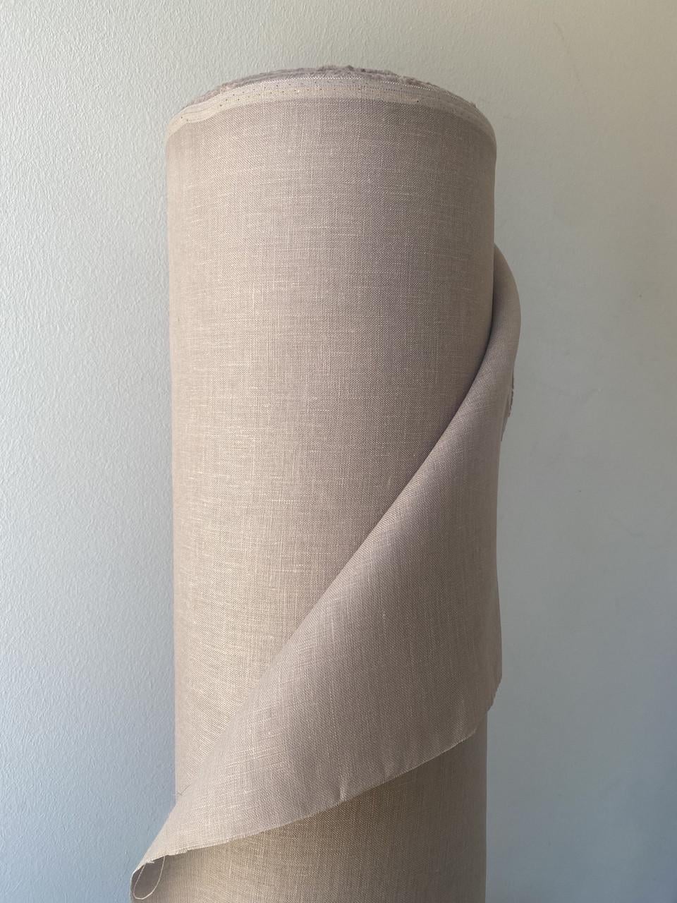 Ткань LINEN PLUS 100% лен 150 см 152 Коричневый