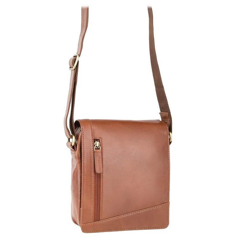 Мужская сумка Visconti S7 Messenger Bag A5 кожаная Lee Tan