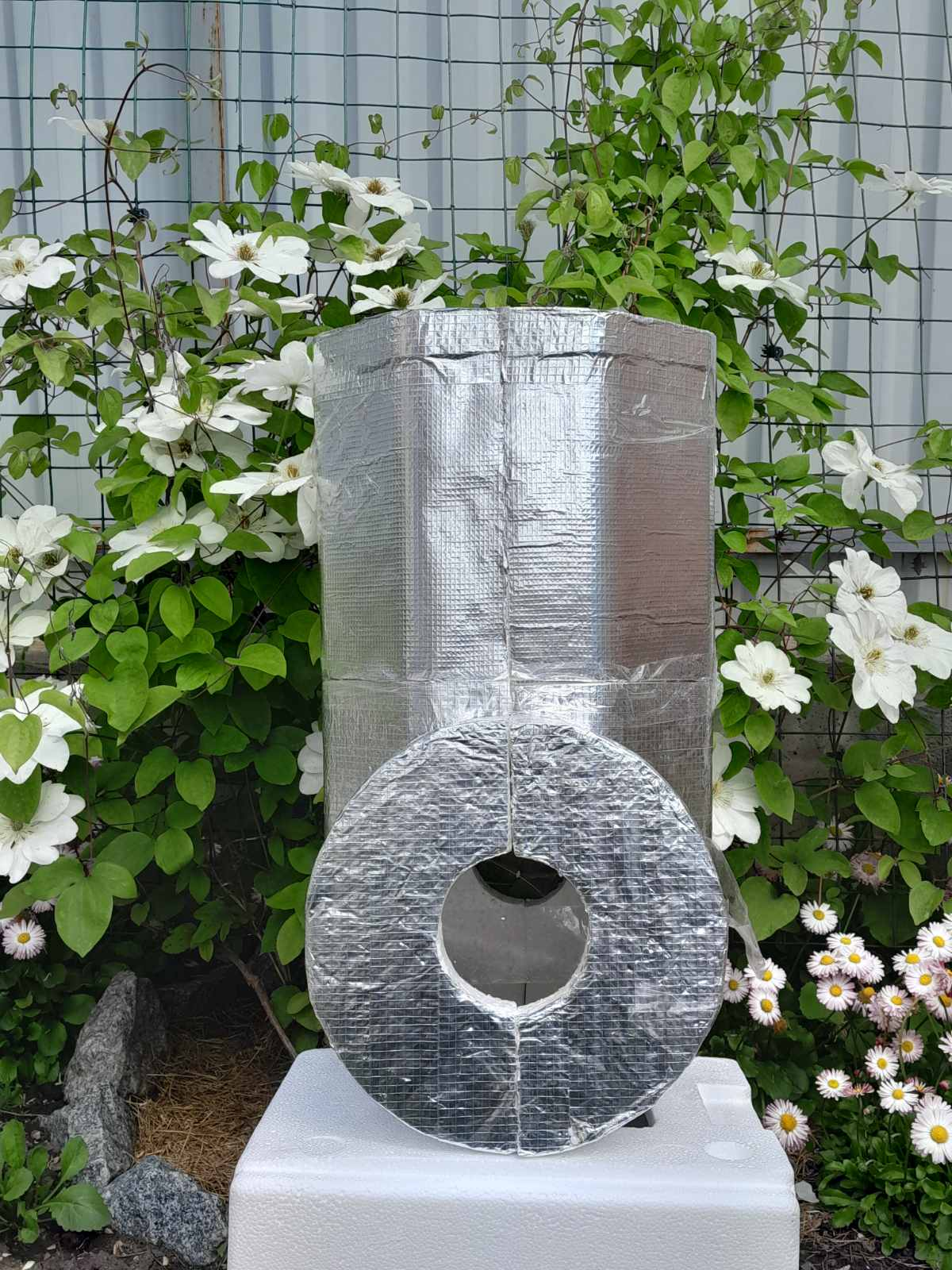 Утеплювач-з'ємна ізоляція Kometa PPS DN350 50 мм пінопластова шкаралупа для фланцевих засувок ДУ 350 мм економія 1400 куб. м газу/рік - фото 3