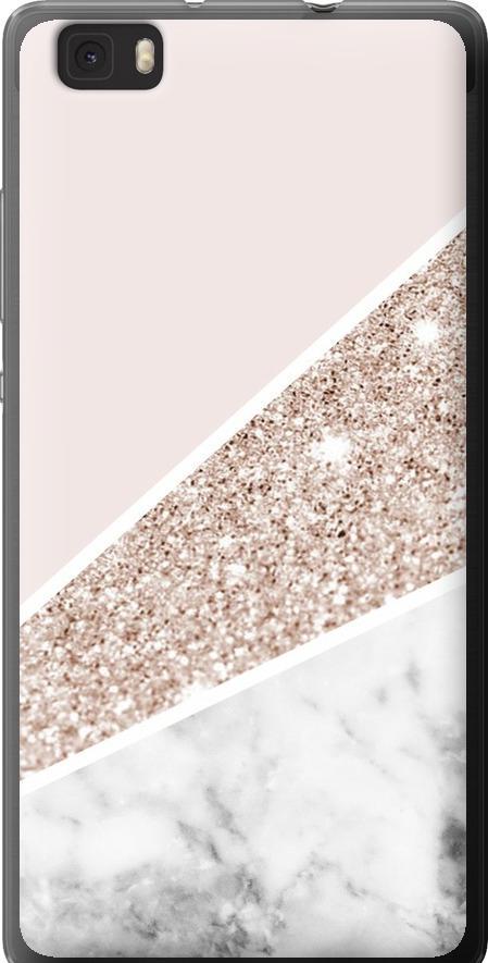 Чехол на Huawei Ascend P8 Lite Пастельный мрамор (4342u-126-42517)