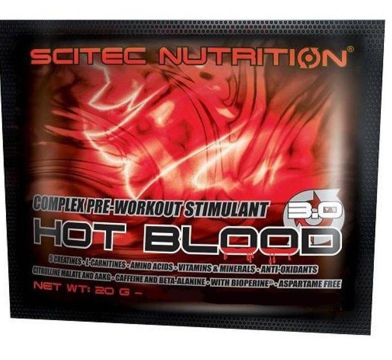 Комплекс до тренировки Scitec Nutrition Hot Blood 3,0 20 г 1 порция Guarana