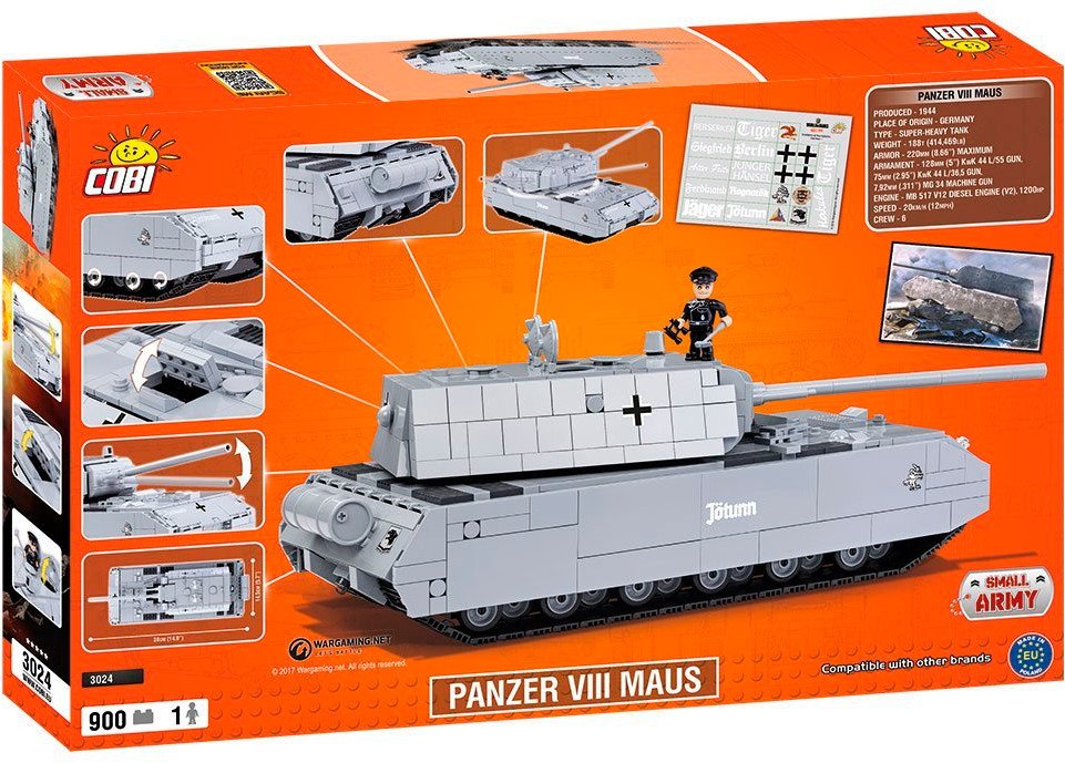 Конструктор Cobi World Of Tanks. Maus (COBI-3024)