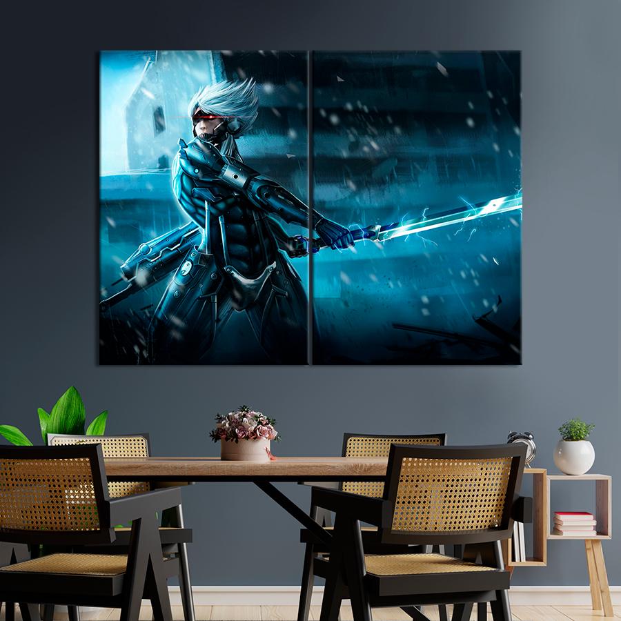 Настенний декор Протагонист игры Metal Gear Rising: Revengeance Райден 111x81 см (A228-2)