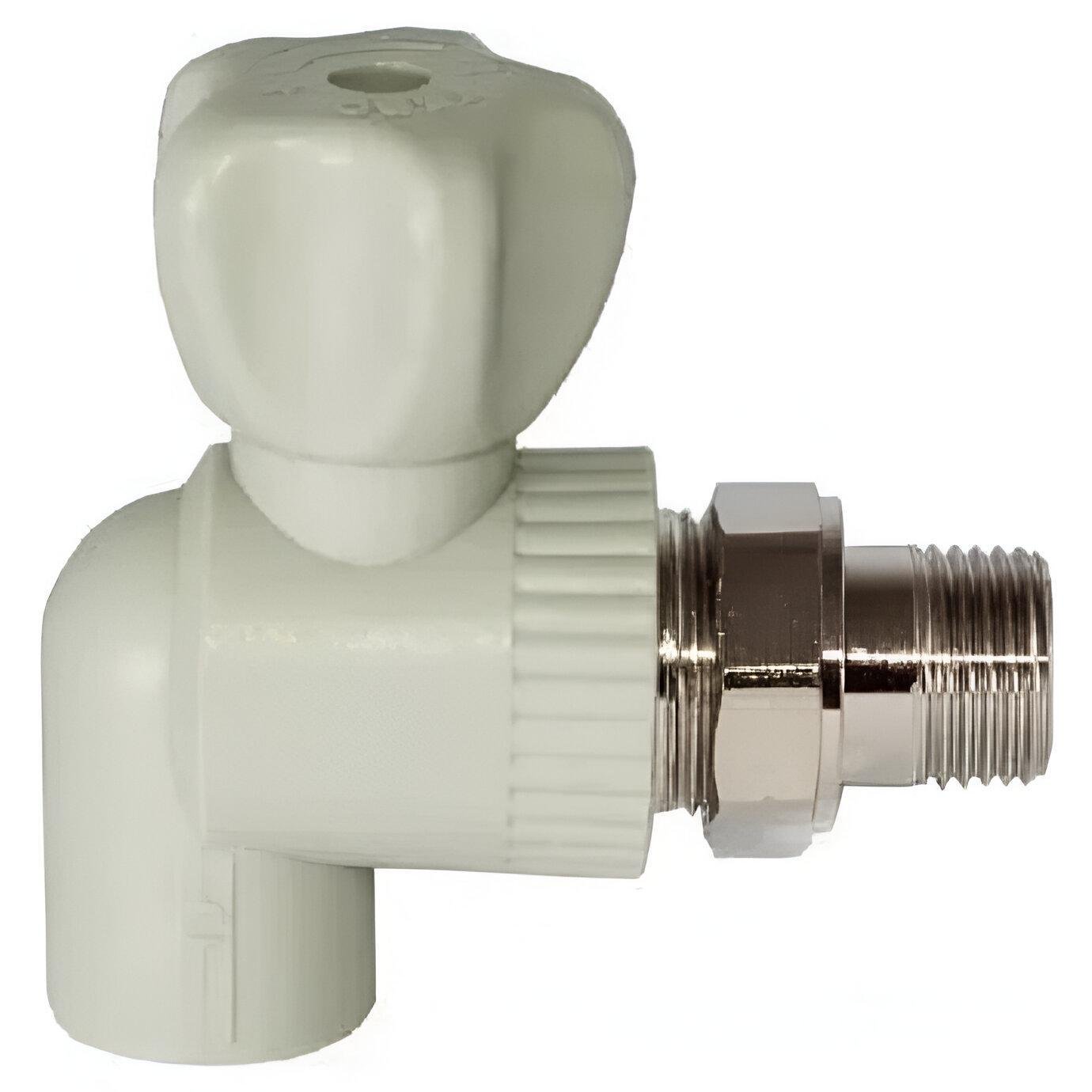 Кран радиаторный угловой ASG-Plast 25х3/4" без резинки (AKD5652)