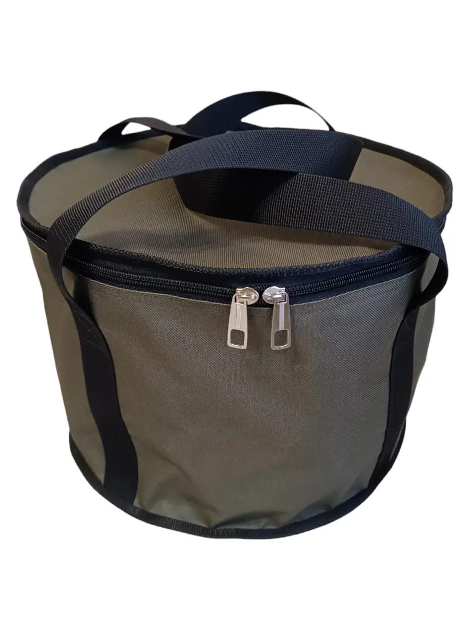 Відро для підгодовування з кришкою 22 л Хакі (14225222)