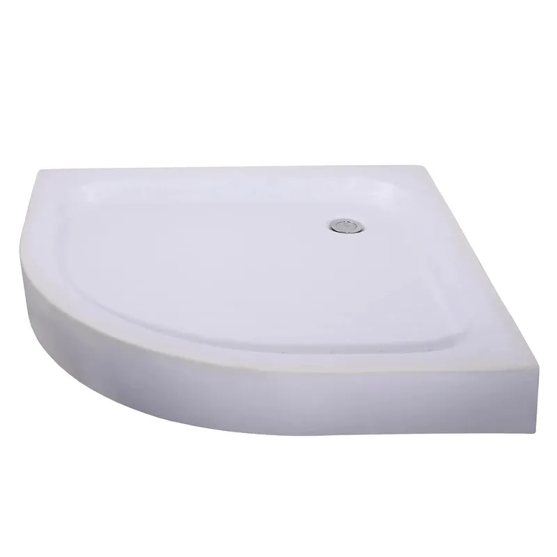 Душевой поддон Mixxus PLAIN ST01-90x90x13 полукруглый с сифоном 90x90x13 см Белый (OL-MI6916)