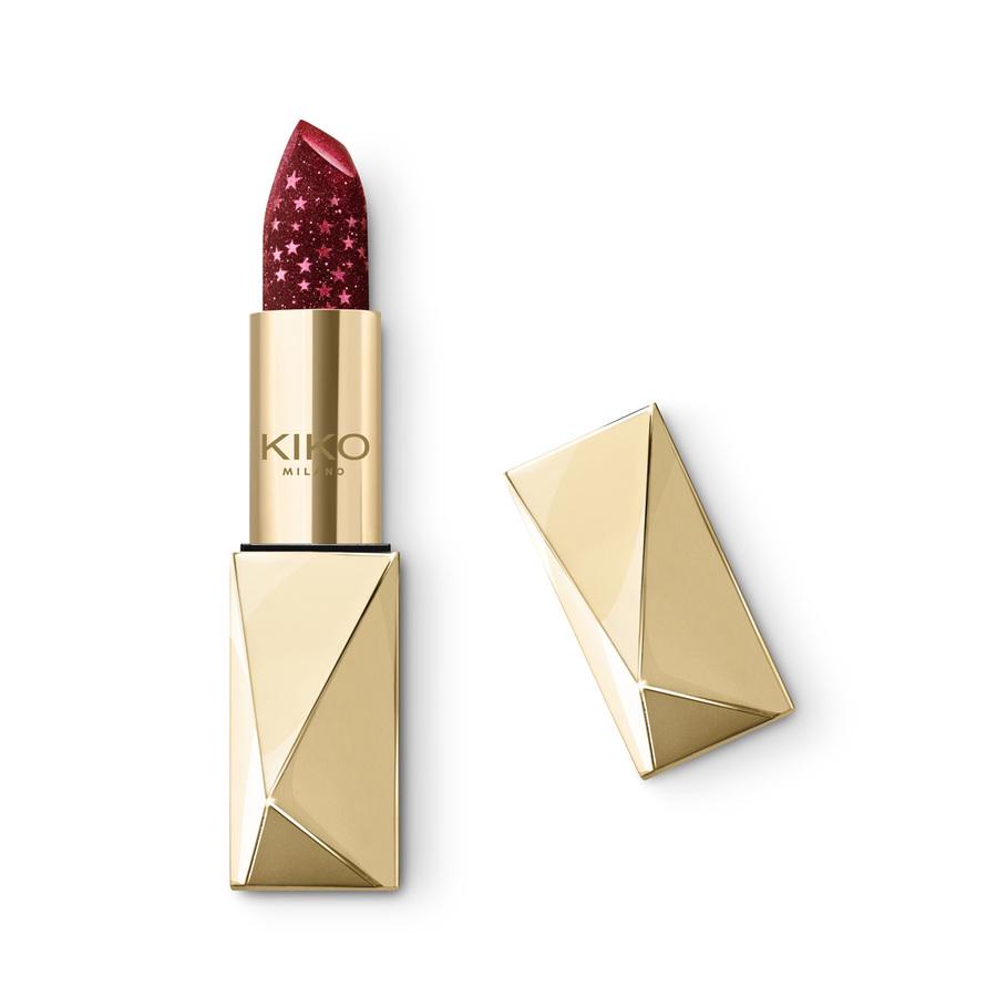 Помада Holiday Gems Diamond Dust Lipstick Kiko Milano 05 Вишневий - фото 1