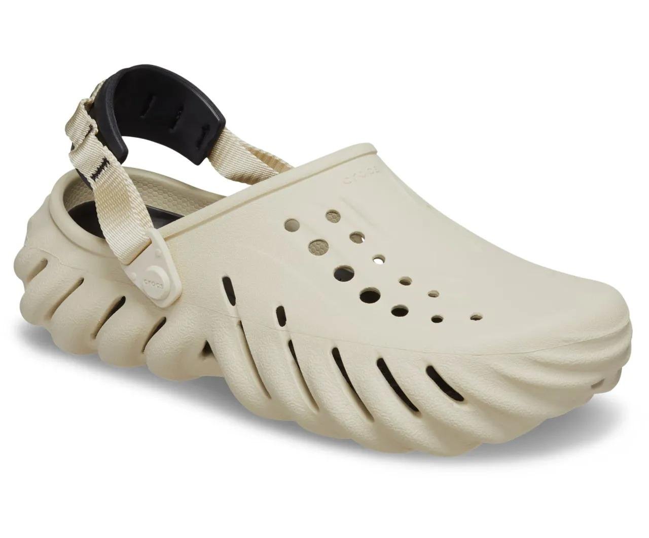 Сабо Crocs Echo Clog M11 р. 45 46-29 см Bone/Black (207937-M) - фото 2