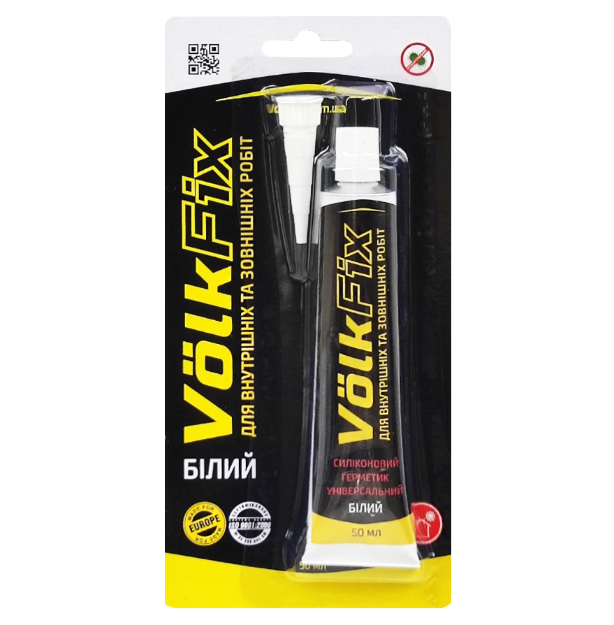 Силикон универсальный Volkfix 50 мл Белый (4218)