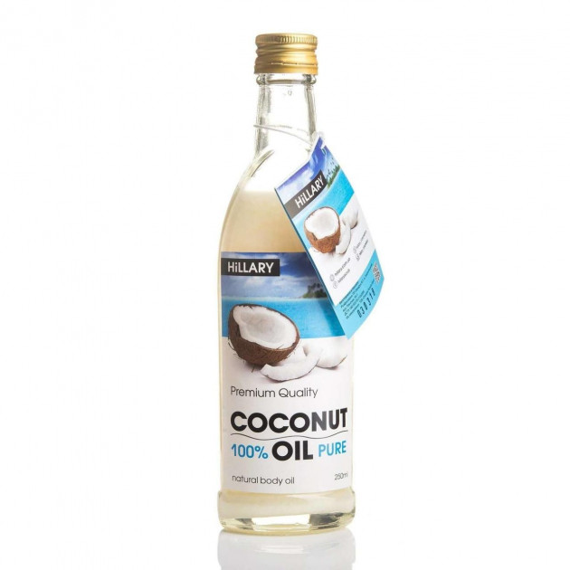 Масло кокосовое Hillary Premium Quality Coconut Oil рафинированное 250 мл - фото 1