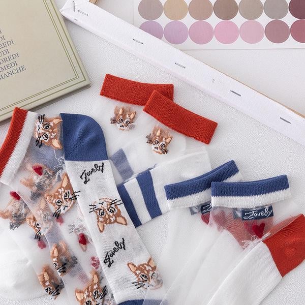 Носки женский L00106и капроновые с рисунком р. 35-40 10 пар Прозрачный (L00106) - фото 2 Носки женский L00106и капроновые с рисунком р. 35-40 10 пар Прозрачный (L00106) - фото 2