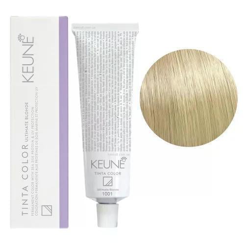 Краска для волос стойкая Keune Tinta Color Ultimate 1001 Ash Blonde 60 мл