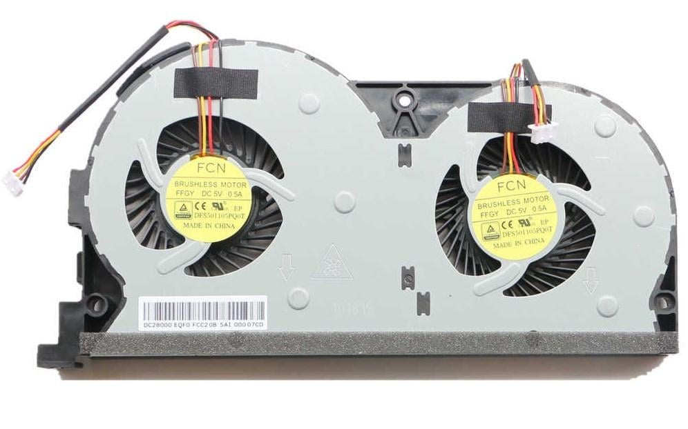 Кулер для ноутбука Lenovo Y50-80/Y50-80T 4 pin и 4 pin/двойной
