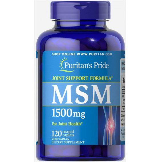 Препарат для суставов и связок Puritan's Pride MSM 1500 мг 120 Caps