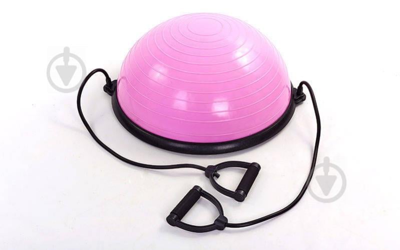 Балансировочная платформа planeta-sport BOSU с двумя эспандерами BS-1524 Сиреневый