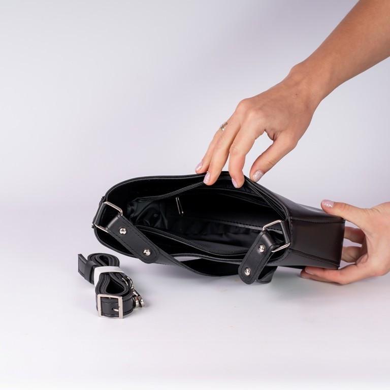 Сумка женская багет XENIA № 23-22 Черный - фото 3 Сумка женская багет XENIA № 23-22 Черный - фото 3