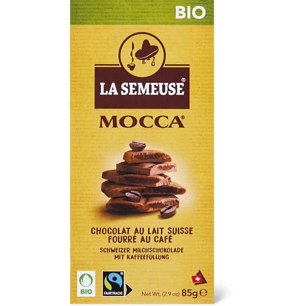 Шоколад La Semeuse milk chocolate bar with coffee filling BIO (25404048)