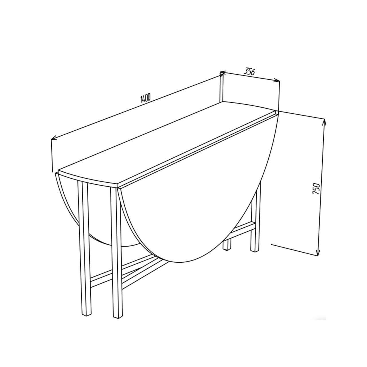 Стол кухонный круглый трансформер D1400 раскладной стол Антрацитовый/Черный мат (УТП026081) - фото 7 Стол кухонный круглый трансформер D1400 раскладной стол Антрацитовый/Черный мат (УТП026081) - фото 7