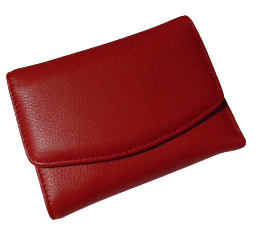 Кошелек из натуральной кожи на магните Genuine 133001 Красный (1735500562)