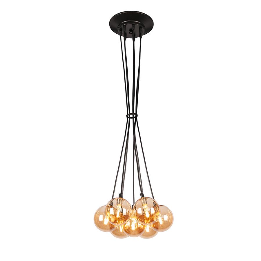 Підвісний світильник пучок 761P100F-7 BK/BR Чорний/Коричневий - фото 2 Підвісний світильник пучок 761P100F-7 BK/BR Чорний/Коричневий - фото 2