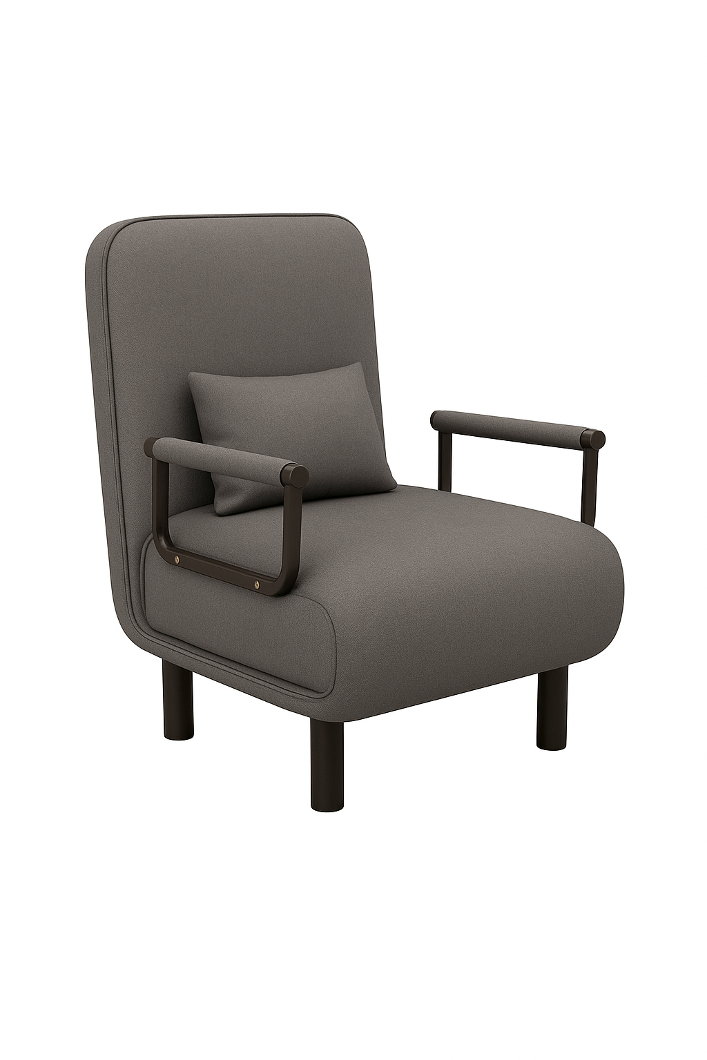 Кресло-кровать универсальное 2в1 раскладное 190х65 см Серый (17343)