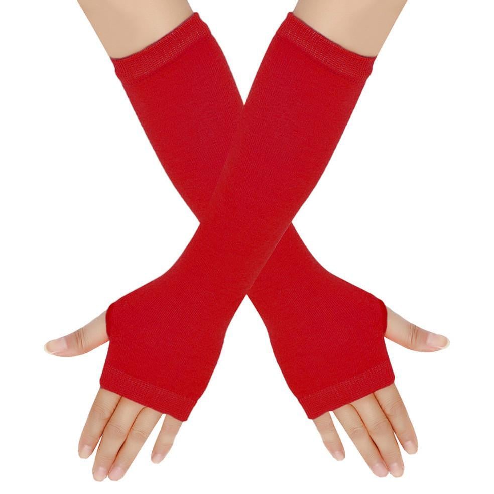 Митенки короткие One size Красный (2190)