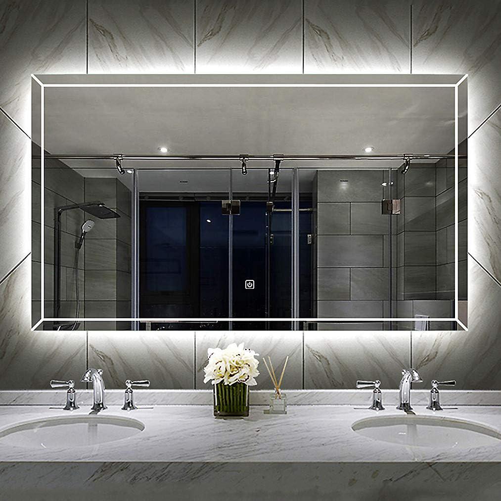 Зеркало Dim Dzerkal VICEO с LED-подсветкой и сенсорным управлением 90х70 см (9968)