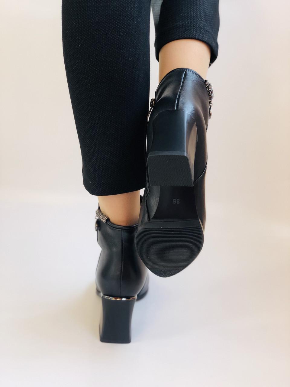 Ботильйоны женские осенние Nadi Bella р. 37 24,0 см Черный (2322) - фото 4