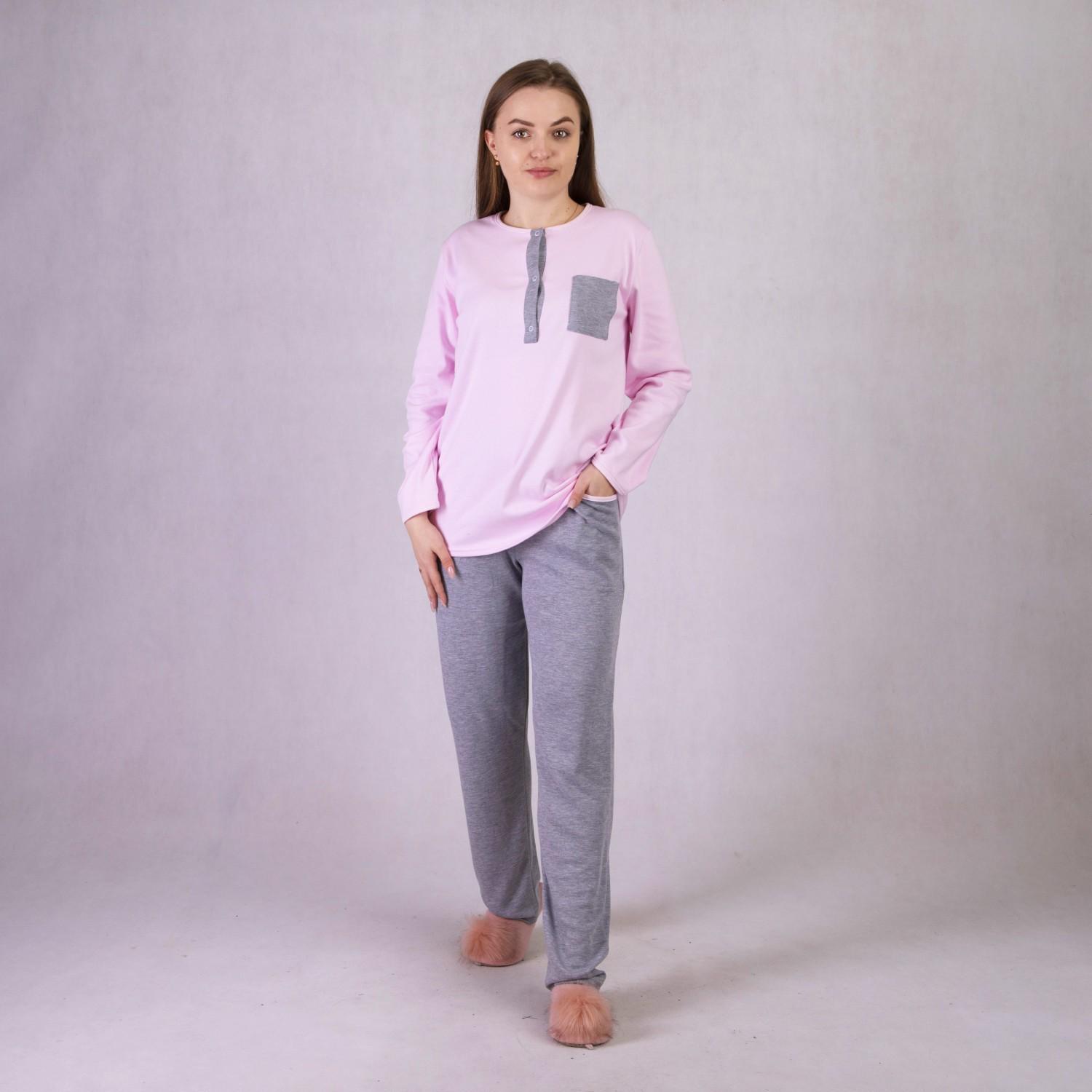 Пижама женская GO-IN TN-2053 р. 52-54 Серо-розовый