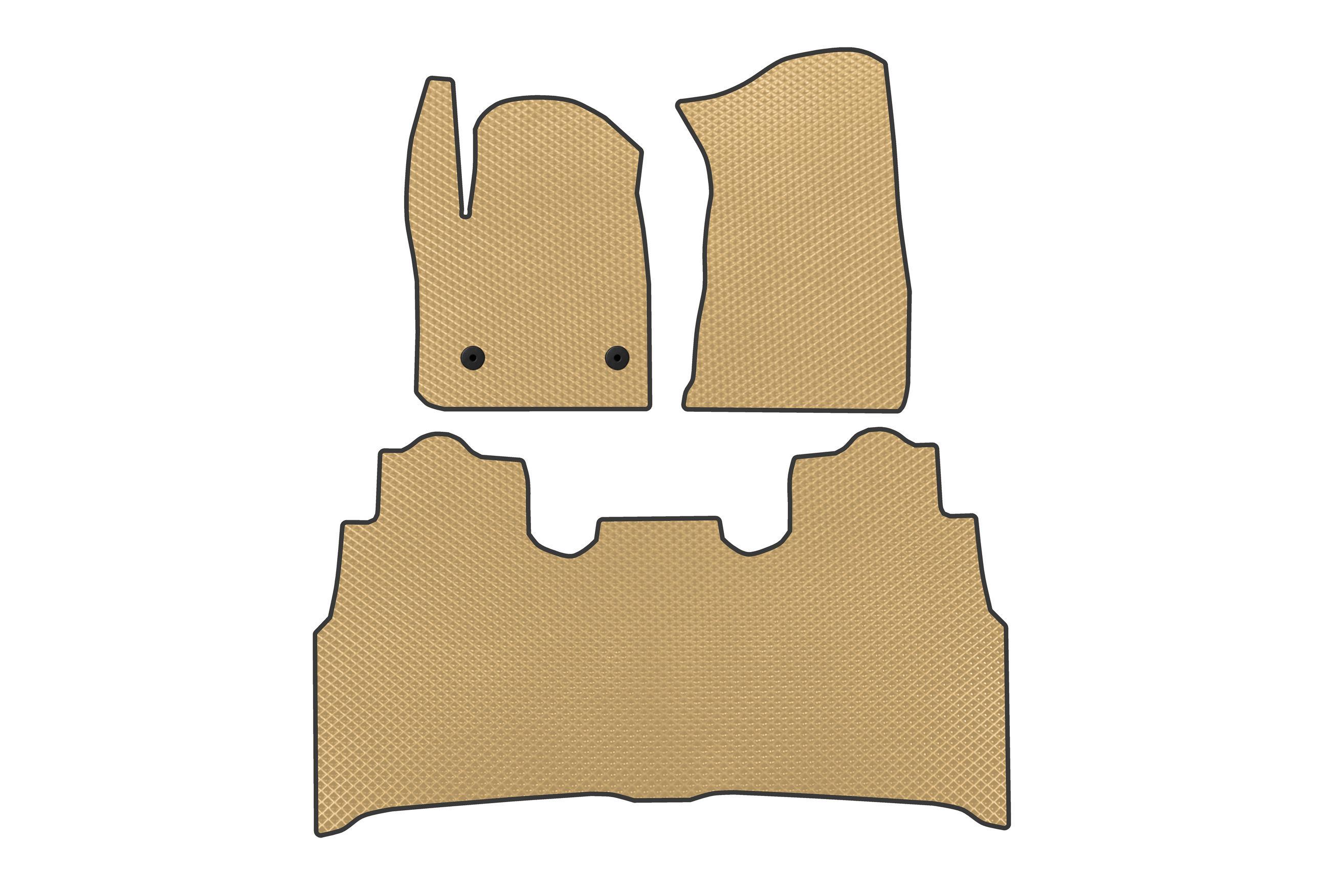 Коврики в автомобиль EVA Digital Designs для Chevrolet Silverado 2019- гг. этилвинилацетат Бежевый (183645)