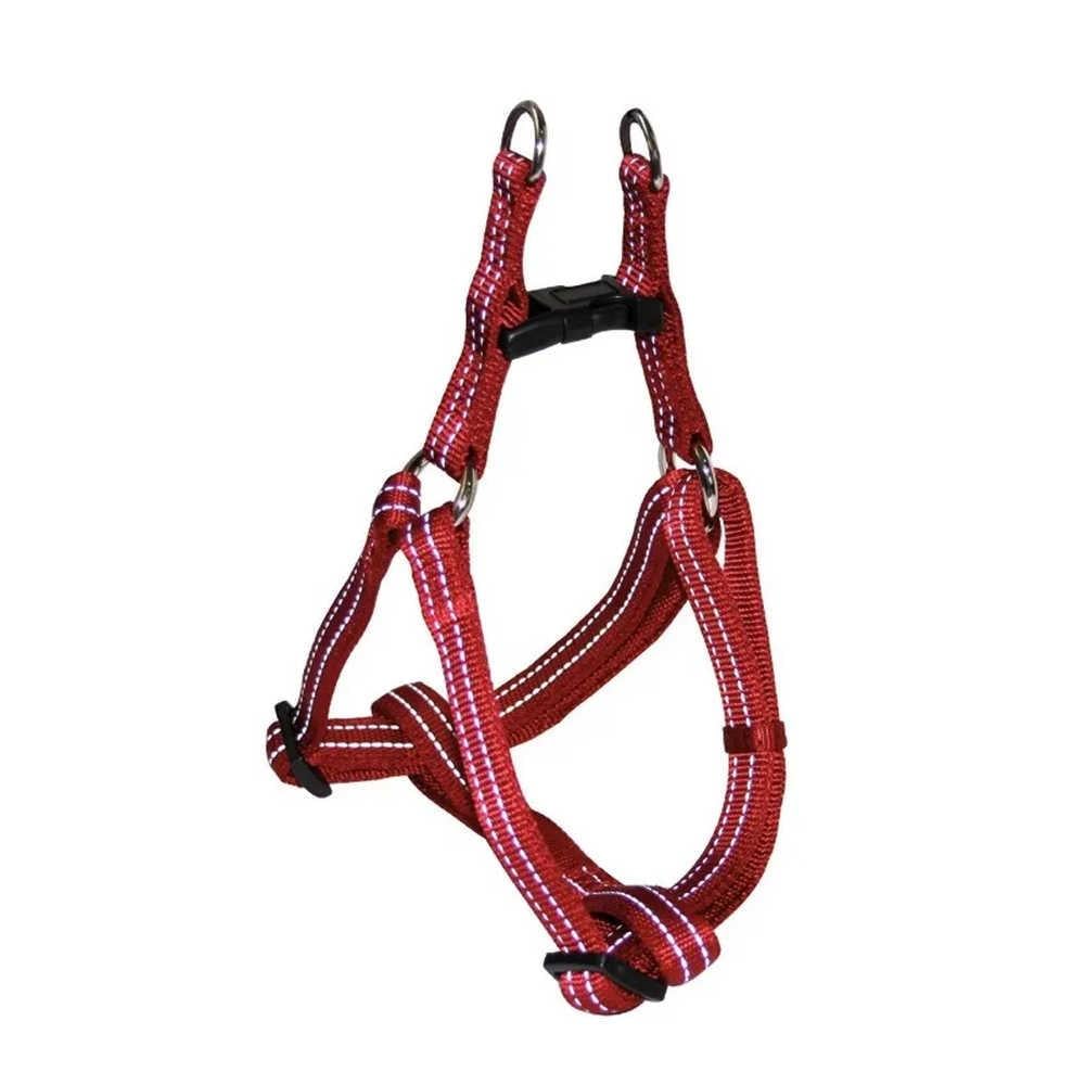 Шлейка для собак Croci SOFT REFLECTIVE светоотражающая из нейлона 50-65 см Красный