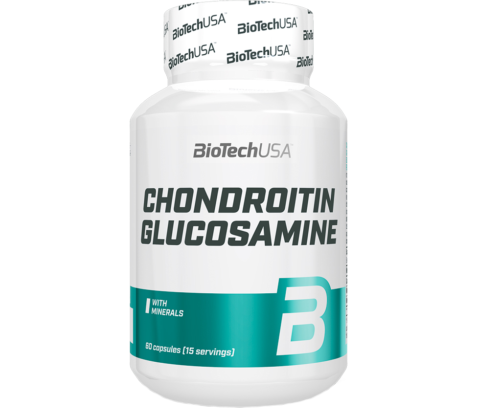 Хондропротектор для спорту BioTechUSA Chondroitin Glucosamine 60 Caps - фото 1