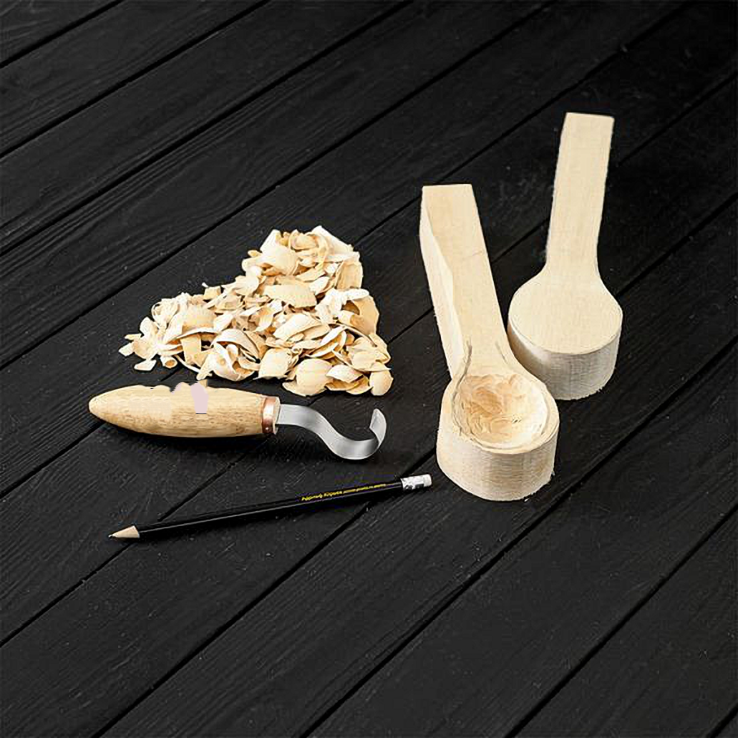 Заготовка липова для вирізання ложки 26х6 см (27320655) - фото 3