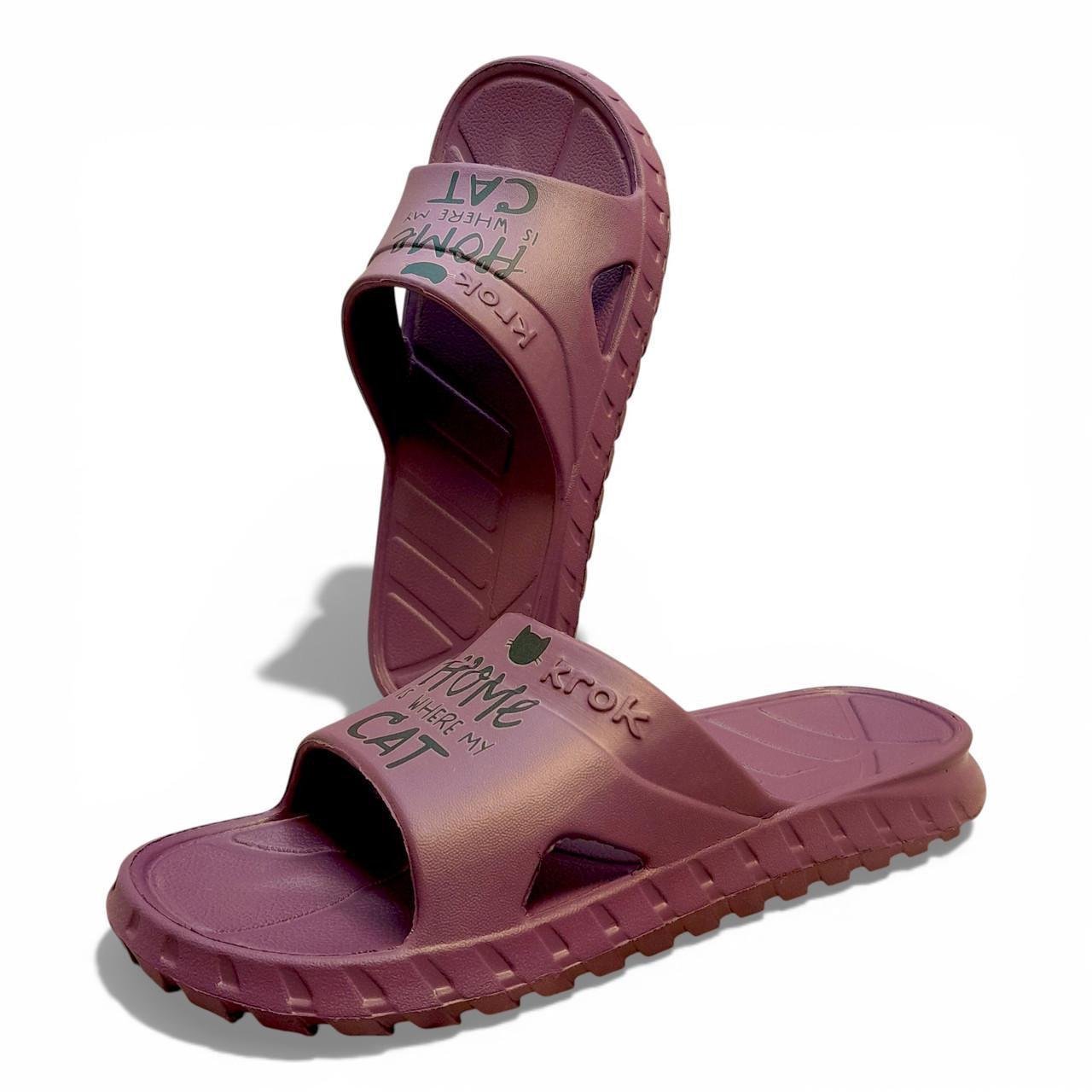 Шльопанці жіночі Krok р. 40 25 см Бордовий (2898658632)