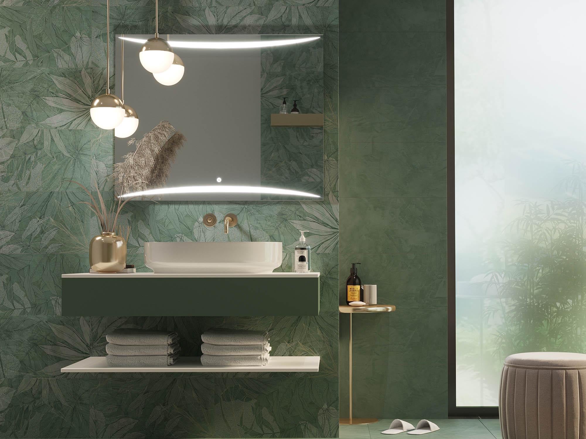 Дзеркало Dim Dzerkal VORRO з LED-підсвіткою та сенсорним керуванням 50х70 см (10678)