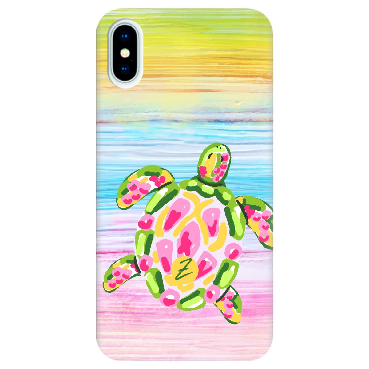 Силиконовый чехол Zorrov для Apple iPhone X - Turtle (10290050153033603)