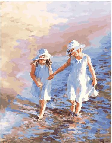 Картина по номерам Brushme Детки у моря (GX25242) Картина по номерам Brushme Детки у моря (GX25242)