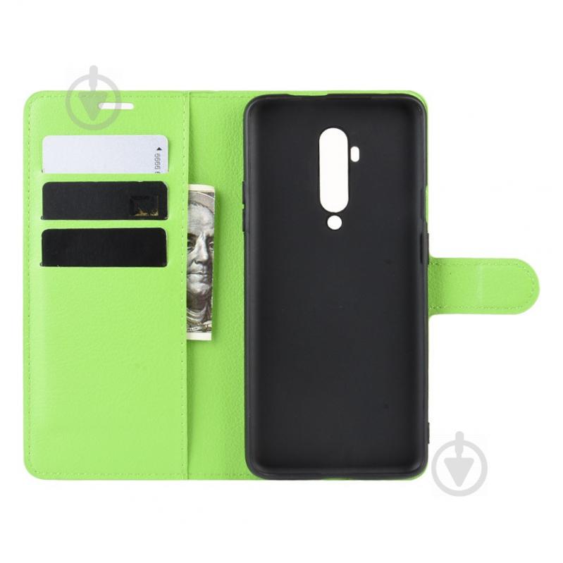 Чехол-книжка Litchie Wallet для OnePlus 7T Pro Green (hub_DlAf11130) - фото 6