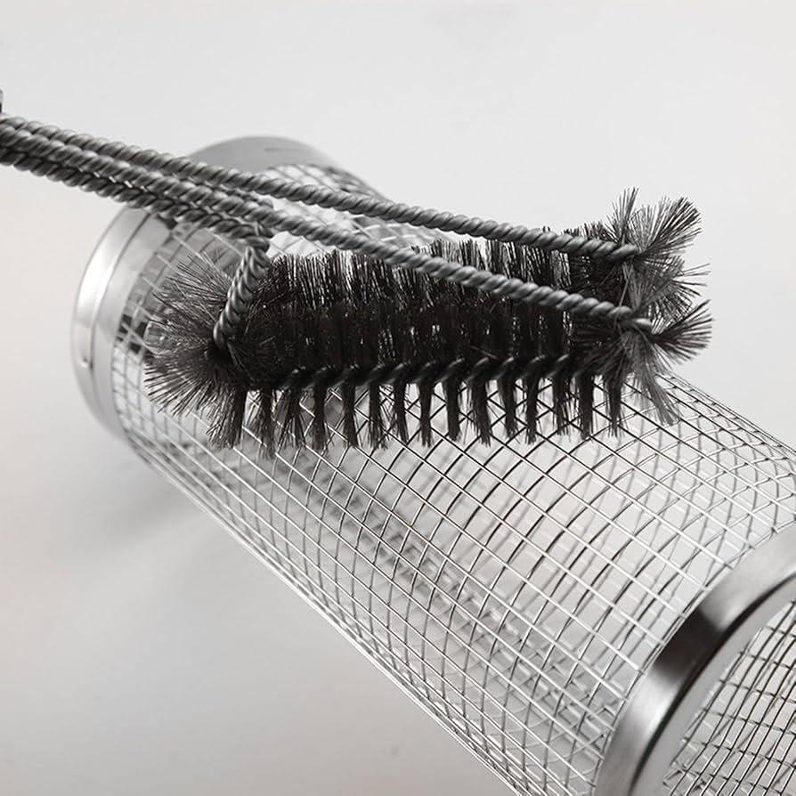 Решетка-гриль из нержавеющей стали GRIL для барбекю с щеткой для чистки (GRIL35) - фото 10 Решетка-гриль из нержавеющей стали GRIL для барбекю с щеткой для чистки (GRIL35) - фото 10