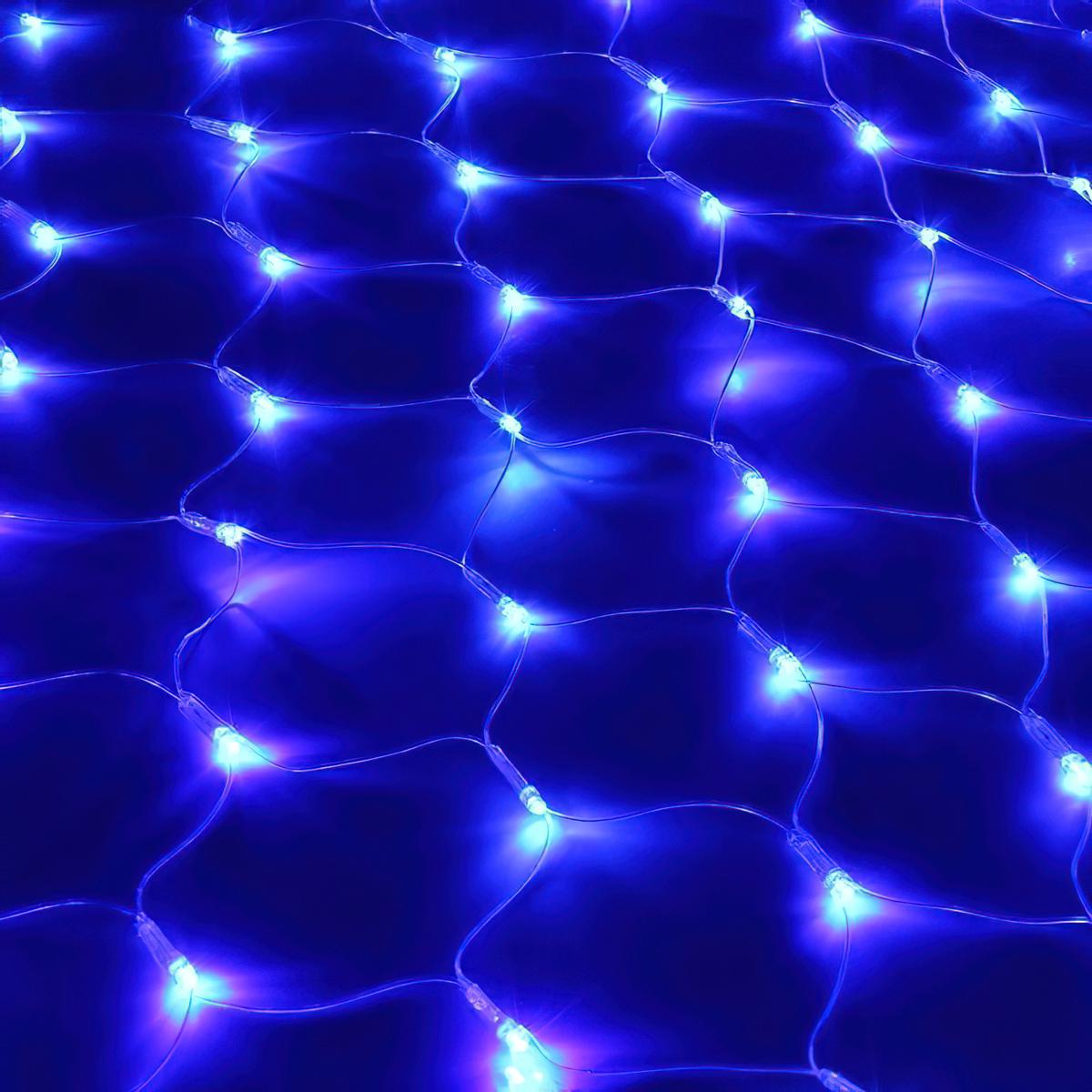 Светодиодная гирлянда сетка Xmas 180 Led TET-B Синий (1008919-Blue)