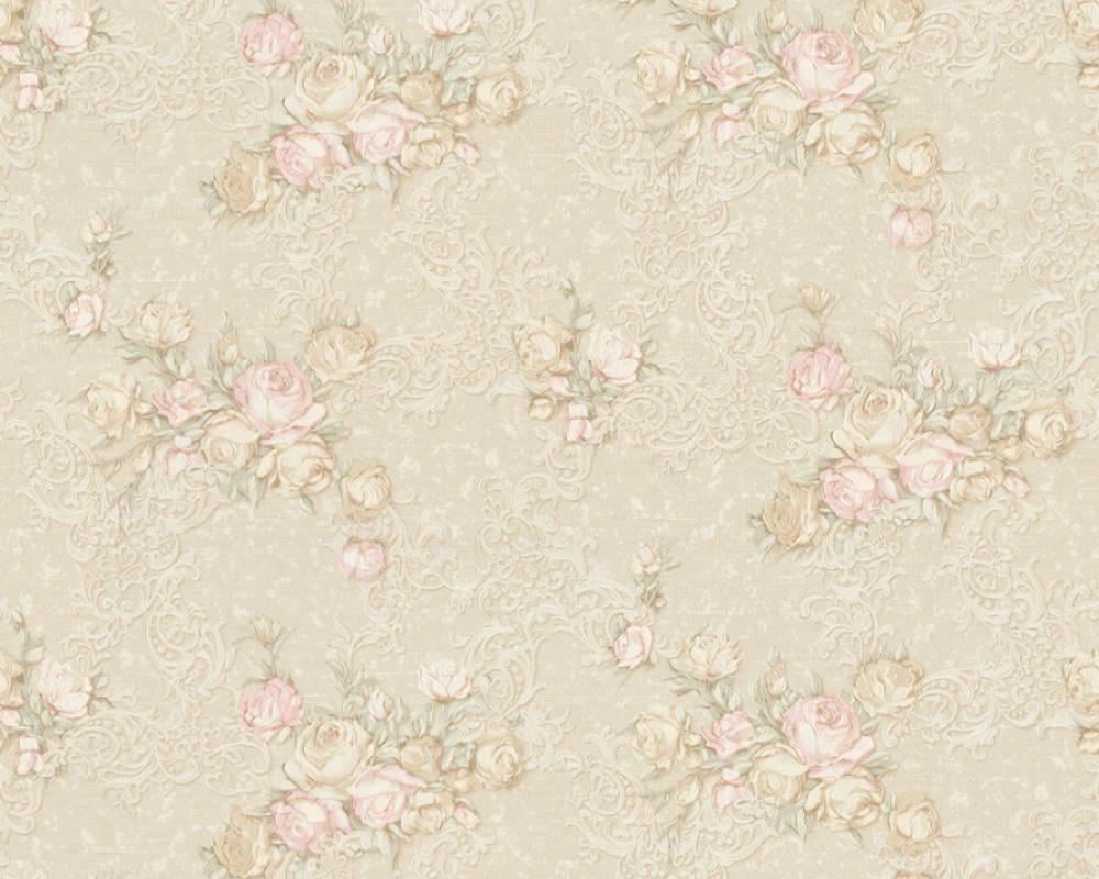Обои виниловые на флизелиновой основе A.S.creation Theatre + Allure 36768-2 Бежевый/Розовый