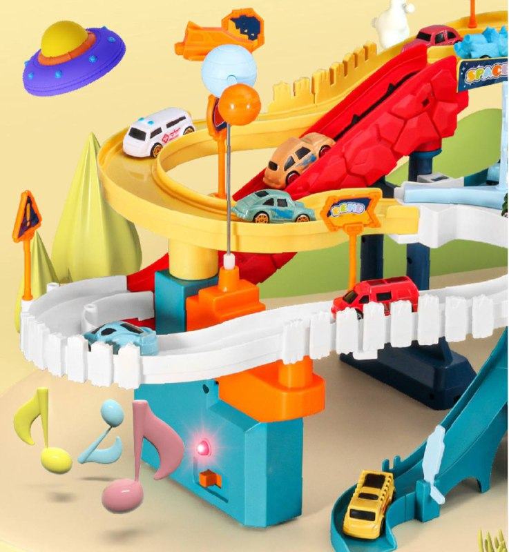 Дитячий ігровий паркінг з музикою Fun Game Dinosaur Space Orbit 5506 А спуск з 4 машинками (1831167150) - фото 8 Дитячий ігровий паркінг з музикою Fun Game Dinosaur Space Orbit 5506 А спуск з 4 машинками (1831167150) - фото 8