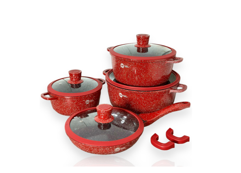 Набір каструль НК 324 Червоний (42864-НК 324R_2356)