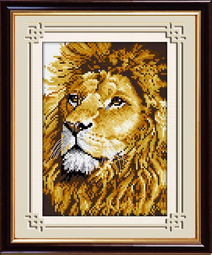 Алмазна мозаїка Dream Art Лев 20x28 см (DA.30054)