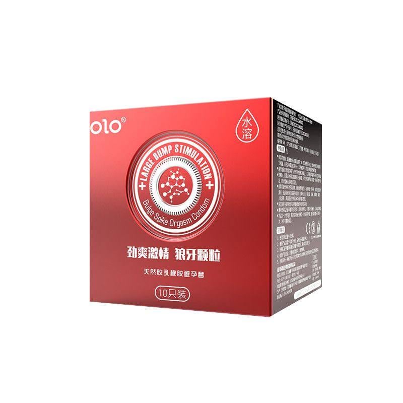 Презервативи OLO Large Bump Stimulation з великими ребрами 10 шт. (500000016)