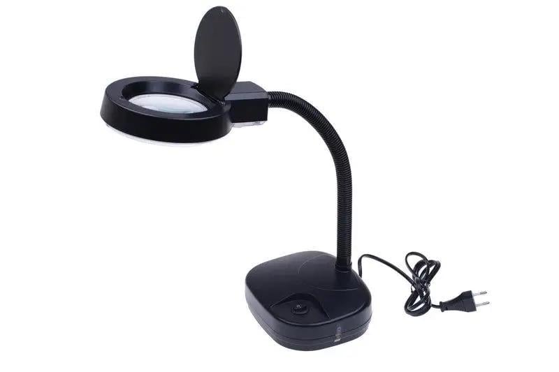 Настольная лампа-лупа Zhongdi ZD-123 LAMP 11w 3х 90 мм для чтения Черный