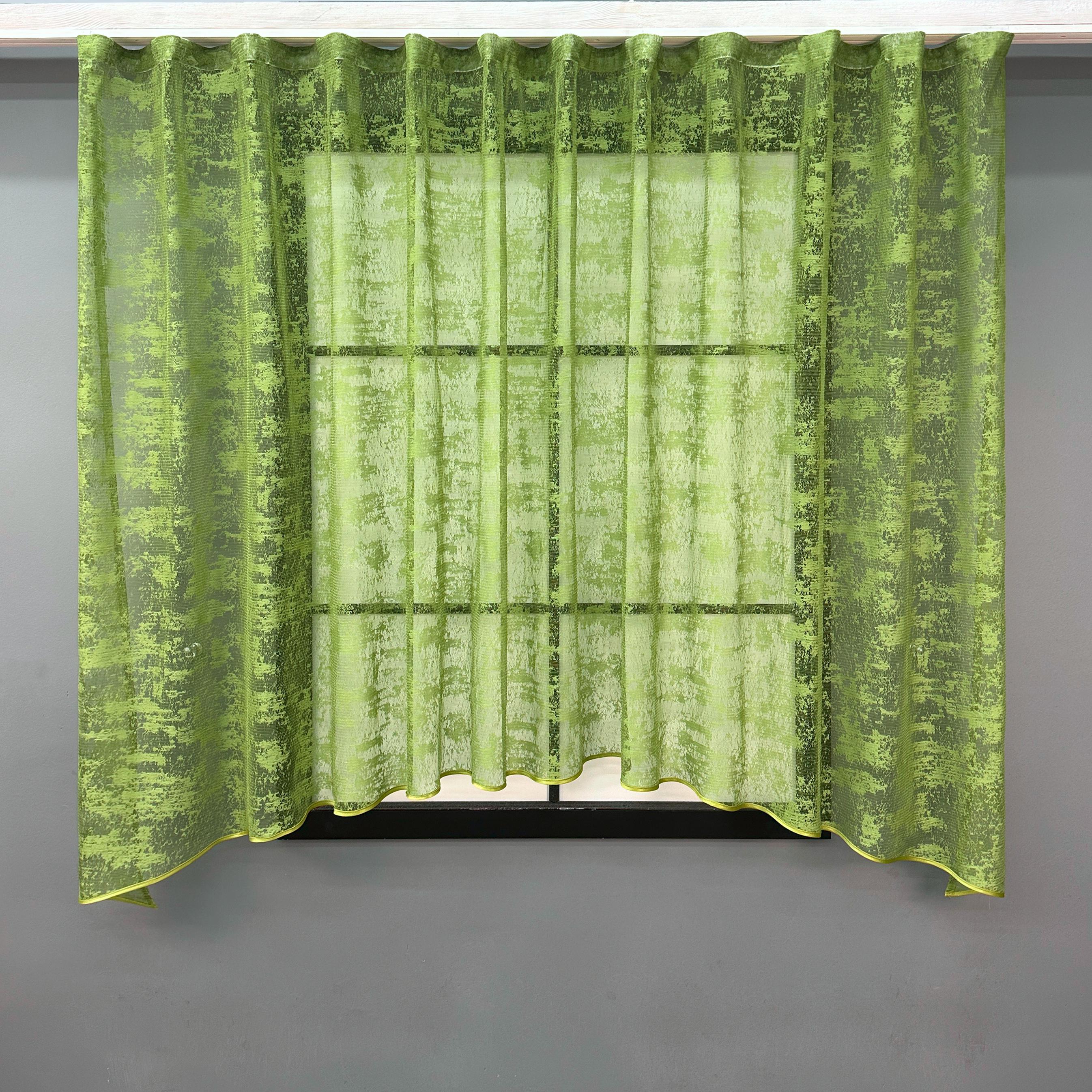 Арка кухонна VR-Textil № 000к жакард Мрамор Al-1 280х150 см Оливковий (51-226)