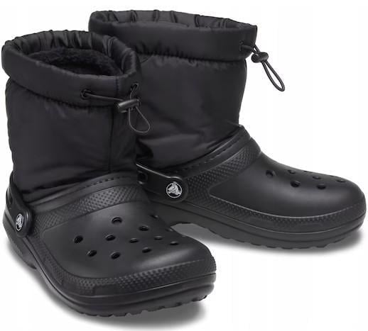 Чоботи  жіночі Crocs Classic Lined Neo Puff Boot Black р. 36-37 Чорний (26823)